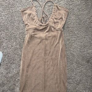 Tan Mini Dress